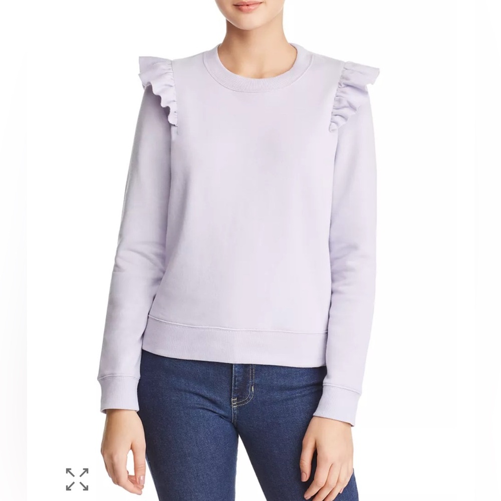 Rebecca Minkoff Sammy Ruffled Shoulder Sweatshirt
